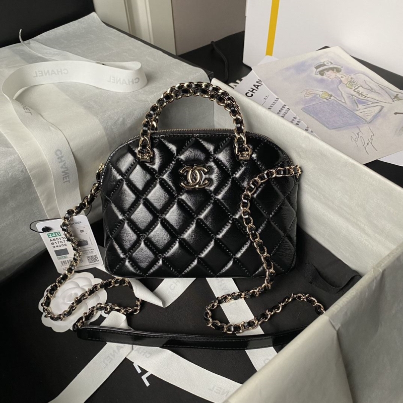Ch*el top handle bags